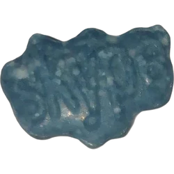 Blue Skype ecstasy pill (XTC) — MDMA 254mg — Barcelona, Spain
