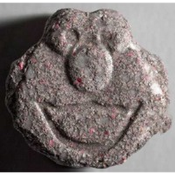 Grey Superman ecstasy pill (XTC) — MDMA 261mg — Zürich, Switzerland