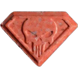Red Punisher ecstasy pill (XTC) — MDMA 203mg — Bern, Switzerland