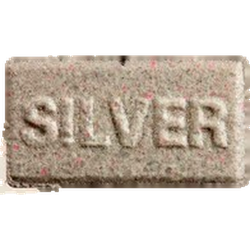 Grey Silver_bullet ecstasy pill (XTC) — MDMA 195mg — Zürich, Switzerland