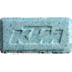 Blue Louis Vuitton ecstasy pill (XTC) — MDMA 148mg — Zürich, Switzerland