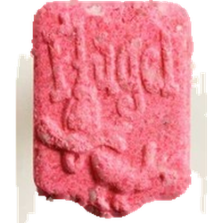 Pink Fluegel ecstasy pill (XTC) — MDMA 213mg — Zürich, Switzerland