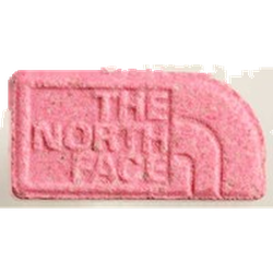 Pink The_northface ecstasy pill (XTC) — MDMA 157mg — Zürich, Switzerland