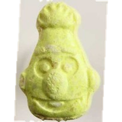 Yellow Smiley pill — MDMA 224mg — Zürich, Switzerland
