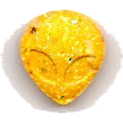 Yellow Alien ecstasy pill (XTC) — MDMA 182mg; Caffeine 5mg — Barcelona, Spain