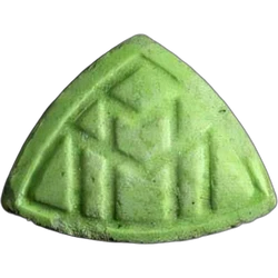 Green Maybach ecstasy pill (XTC) — MDMA 158mg — Bern, Switzerland
