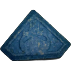Blue Punisher ecstasy pill (XTC) — MDMA 50% — Valladolid, Spain