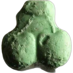 Green Cherry ecstasy pill (XTC) — MDMA 186mg — Zürich, Switzerland
