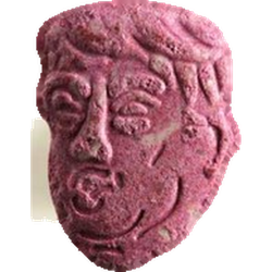 Pink Trump ecstasy pill (XTC) — MDMA 186mg — Zürich, Switzerland