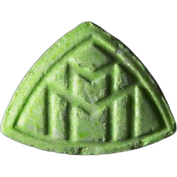Green Maybach ecstasy pill (XTC) — MDMA 150mg — Bern, Switzerland