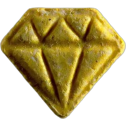 Yellow Diamond ecstasy pill (XTC) — MDMA 207mg — Zürich, Switzerland