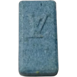 Blue Louis Vuitton ecstasy pill (XTC) — MDMA — Almería, Spain
