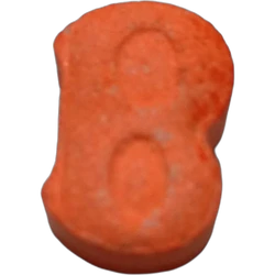 Orange Bentley ecstasy pill (XTC) — MDMA — Málaga, Spain