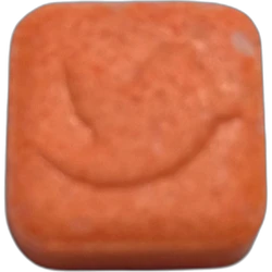 Orange Twitter ecstasy pill (XTC) — MDMA — Zamora, Spain