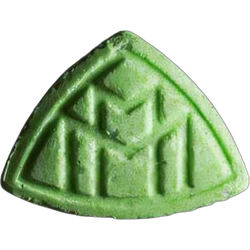 Green Maybach ecstasy pill (XTC) — MDMA 160mg — Bern, Switzerland