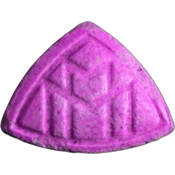 Pink Maybach ecstasy pill (XTC) — MDMA 164mg — Madrid, Spain