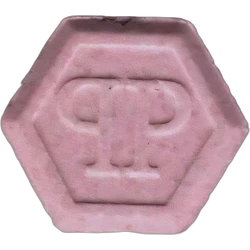 Pink Philipp Plein ecstasy pill (XTC) — MDMA 204mg — Barcelona, Spain