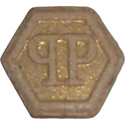 Purple Philipp Plein ecstasy pill (XTC) — MDMA 188mg — Barcelona, Spain