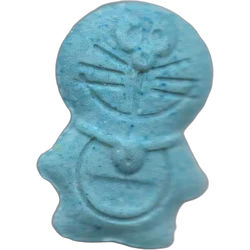 Blue Doraimon ecstasy pill (XTC) — MDMA 239mg — Barcelona, Spain