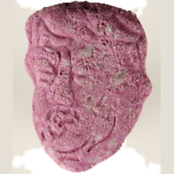 Purple Trump ecstasy pill (XTC) — MDMA 192mg — Zürich, Switzerland