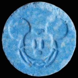 Blue Mickey Mouse pill — 2-Br-4,5-DMPEA — Bern, Switzerland
