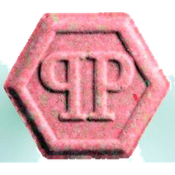 Pink Philipp Plein ecstasy pill (XTC) — MDMA 187mg — Zürich, Switzerland