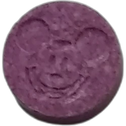 Purple Mickey Mouse pill — 2C-B 11mg; 2C-H — Málaga, Spain