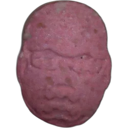 Pink Carl Cox ecstasy pill (XTC) — MDMA 89mg — Madrid, Spain