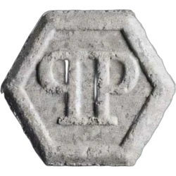 Grey Philipp Plein ecstasy pill (XTC) — MDMA 150mg — Zürich, Switzerland