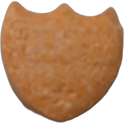Orange Dom Perignon ecstasy pill (XTC) — Unknown — Barcelona, Spain