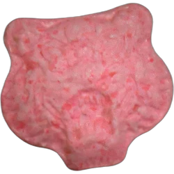 Pink No Usar ecstasy pill (XTC) — MDMA 167mg — Madrid, Spain