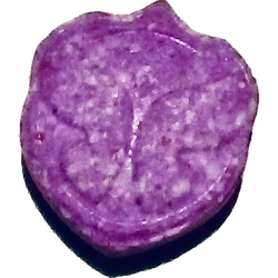Purple Tomorrowland ecstasy pill (XTC) — Tomorrowland — Madrid, Spain