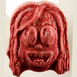 Red Tekashi ecstasy pill (XTC) — MDMA 257mg — Zürich, Switzerland