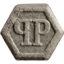 Grey Philipp Plein ecstasy pill (XTC) — MDMA 172mg — Zürich, Switzerland
