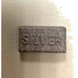 Grey Silver ecstasy pill (XTC) — MDMA — Madrid, Spain