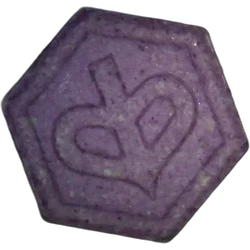 Purple Piaggio ecstasy pill (XTC) — MDMA 176mg — Madrid, Spain