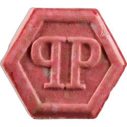 Red Philipp Plein ecstasy pill (XTC) — MDMA 189mg — Zürich, Switzerland