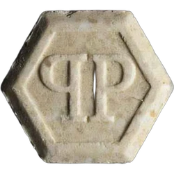 Grey Philipp Plein ecstasy pill (XTC) — MDMA 184mg — Bern, Switzerland