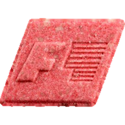 Red Formel_1 ecstasy pill (XTC) — MDMA 180mg — Zürich, Switzerland