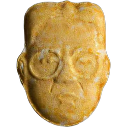 Yellow Kim_jong ecstasy pill (XTC) — MDMA 249mg — Zürich, Switzerland