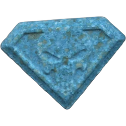 Blue Punisher ecstasy pill (XTC) — MDMA 223mg — Barcelona, Spain