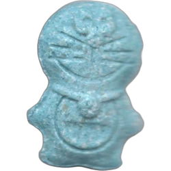 Blue Doraimon ecstasy pill (XTC) — MDMA 164mg — Barcelona, Spain