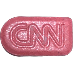 Pink CNN ecstasy pill (XTC) — MDMA 271mg — Barcelona, Spain