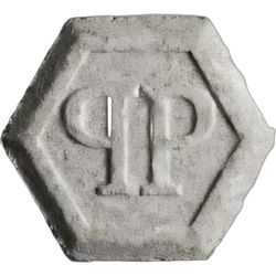 Grey Philipp Plein ecstasy pill (XTC) — MDMA 158mg — Bern, Switzerland