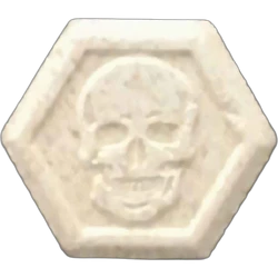 Brown Skull ecstasy pill (XTC) — MDMA 213mg — Innsbruck, Austria