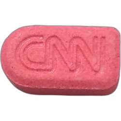 Pink CNN ecstasy pill (XTC) — MDMA 265mg — Granada, Spain