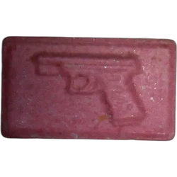 Pink Pistol pill — MDMA 186mg — Madrid, Spain