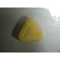 Yellow A pill — Unknown — Madrid, Spain