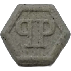 Grey Philipp Plein ecstasy pill (XTC) — MDMA 254mg — Málaga, Spain