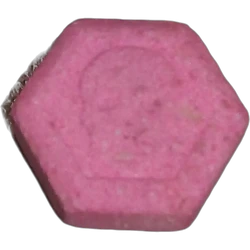Pink Philipp Plein ecstasy pill (XTC) — MDMA 145mg — Barcelona, Spain